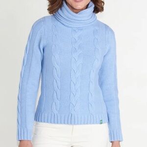 New Neve by CK Bradley Tilly Sweater Periwinkle Light Blue Chunky Knit M